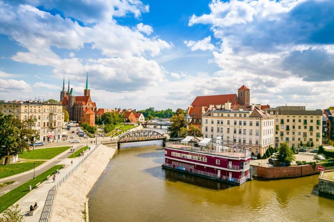 Great Polonia River Boat Apartments Wrocław Buitenkant foto